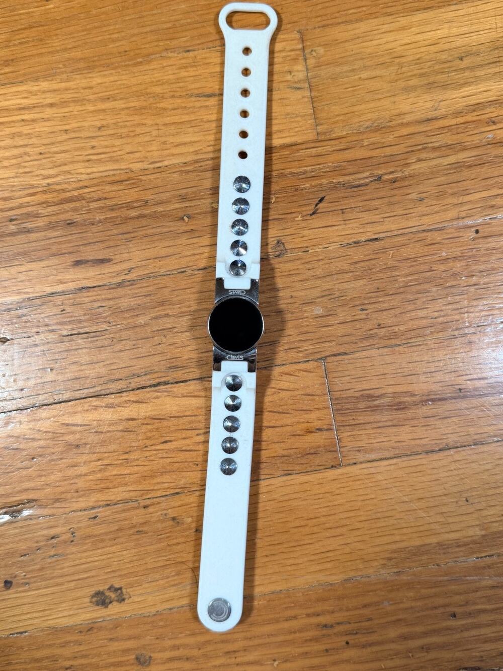 Clavis Magnetic Therapy Wristband Bracelet White Black Silver Adjustable